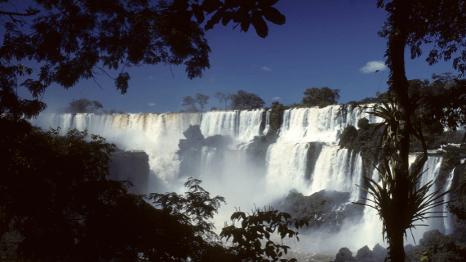 O cenário tropical do Parque Nacional do Iguaçu o acompanhará durante todo o passeio de lua cheia