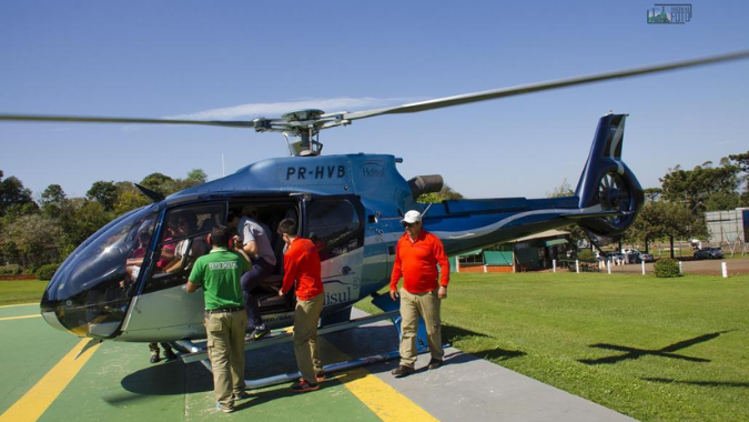 Once at the Heliport you are just steps away from flying over Iguazu.